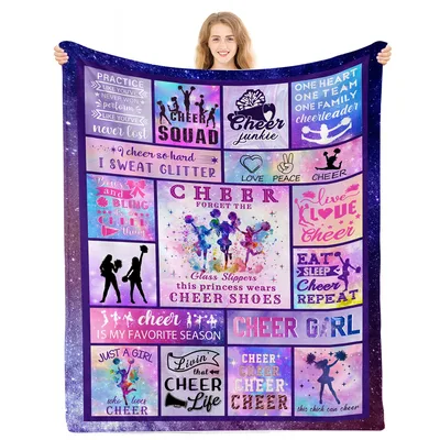 Cheerleader Gift Blanket: Practice Like Youve Never Won Design