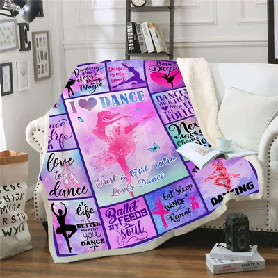 Ballet Dance Girl Blanket: A Patchwork of Love for the Art of Ballet