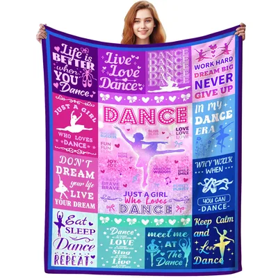 Ballet Dancer Dance Lover Blanket for Girls Who Can't Stop Moving