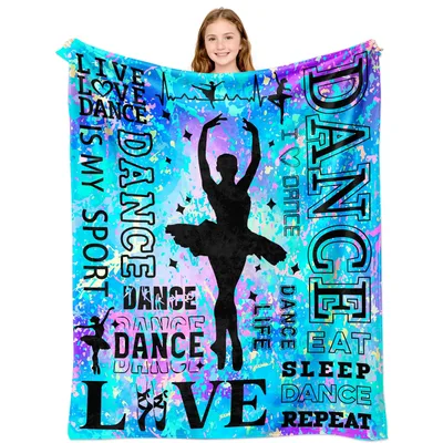 Ballet Dancer Love Dance Blanket Celebrating a Life of Movement