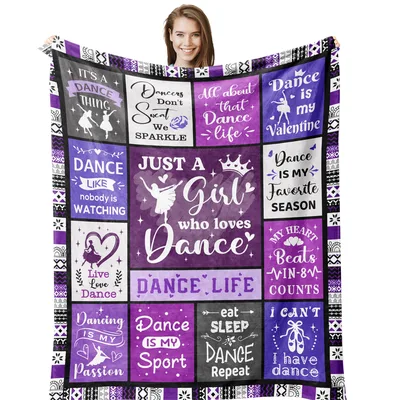 Dance Life Patchwork Blanket for the Girl Who Loves Dance