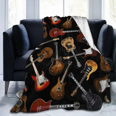 Assorted Electric and Acoustic Blanket for Guitar Enthusiasts