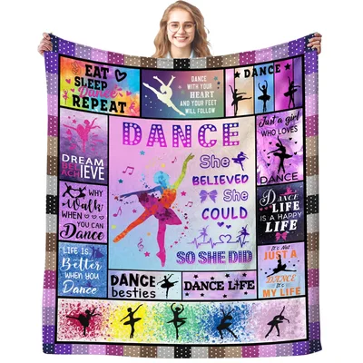 Ballet Dancer Ballerina Blanket