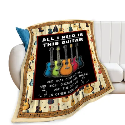 All I Need Blanket: A Guitar Collector's Humorous Tribute