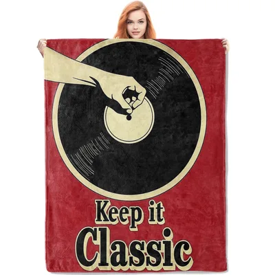 Retro Vinyl Record Music Blanket: Keep It Classic Vinyl Art
