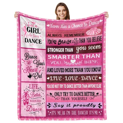 Dance Mom Inspiration Pink Blanket for Ballet Lovers