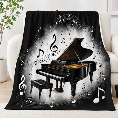 Grand Piano with Floating Blanket: A Musical Masterpiece for Your Sofa