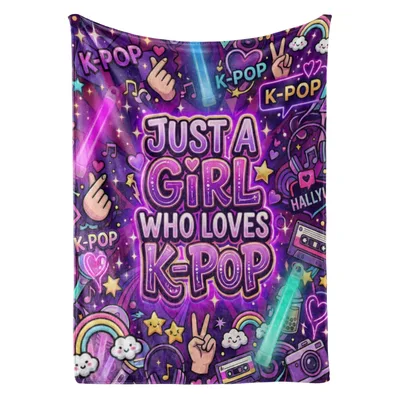 Just A Girl Blanket: K-Pop Fan Design for Music Lovers