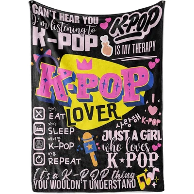 K-Pop Over Quotes Blanket for Fans Who Live and Breathe the Music