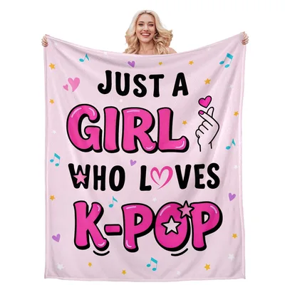 Just a Girl Blanket: Just a Girl Who Loves K-Pop Design