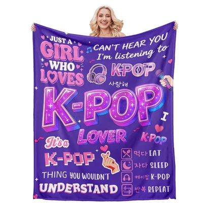 Just a Girl Blanket: K-Pop Lover Design for Fans