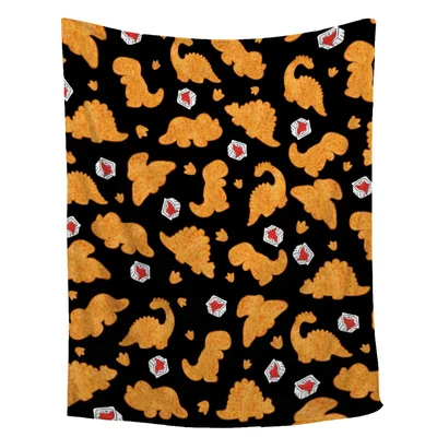 Chicken Nugget Blanket: Dinosaur Chicken Nuggets Design for Kids