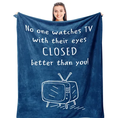 Funny Tv Nap Blanket: No One Watches TV
