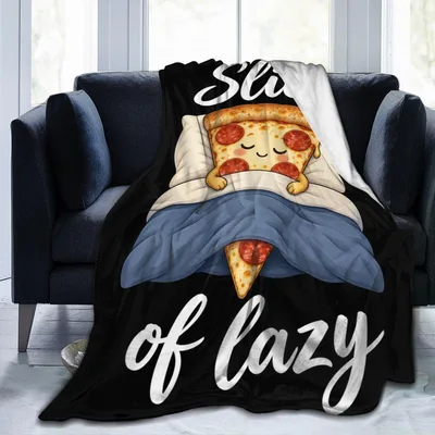 Sleepy Pizza Slice Blanket: A Lazy Pepperoni Friend for Cozy Days