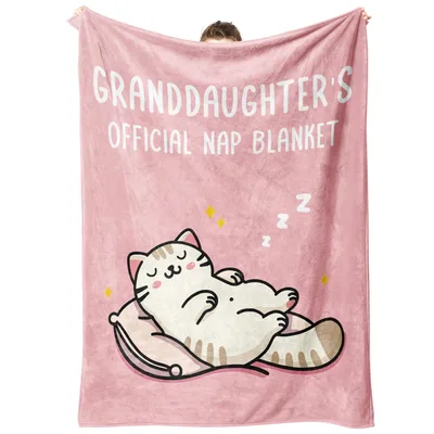 Granddaughter Nap Cat Blanket: Official Sleep Time Design