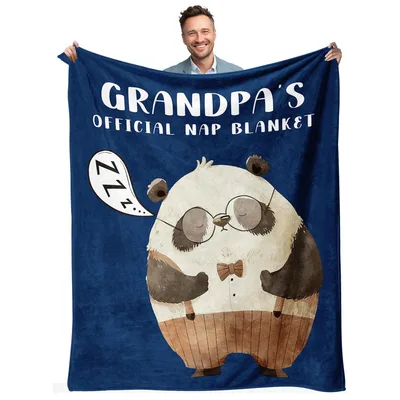 Grandpa Nap Panda Blanket: Official Sleepy Panda Design