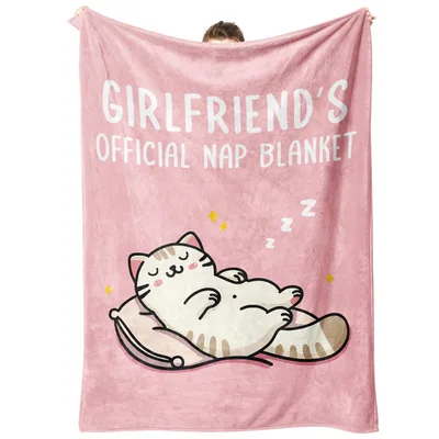 Cat Sleeping Nap Girlfriend Blanket for Cozy Naps