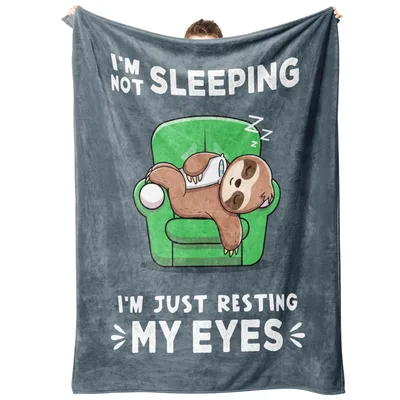 Sloth Resting Eyes Blanket for the Professional Napper