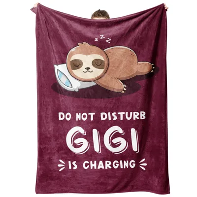 Do Not Disturb Gigi Is Charging Blanket: Sloth Nap Design