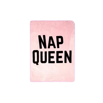 Nap Queen Blanket: Bold Pink Design for Rest Lovers