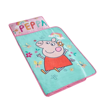 Cartoon Pig Jumping Among Blanket