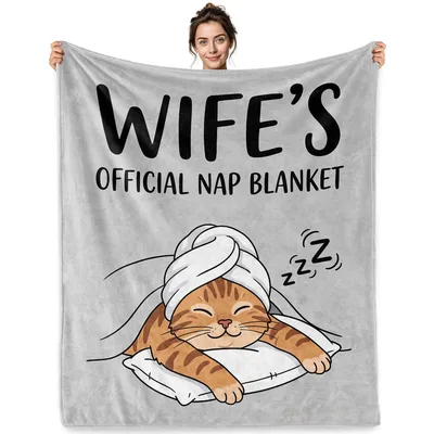 Wife's Official Nap Cat Blanket No. 2