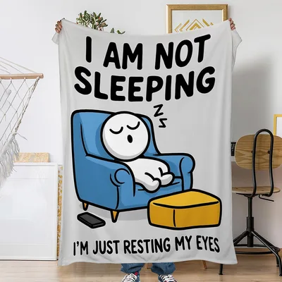 I Am Not Sleeping Blanket: Resting My Eyes Design for Nappers