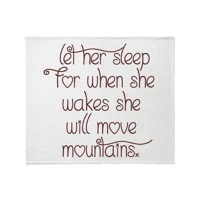 Let Her Sleep Move Blanket: A Sarcastic Nap Design