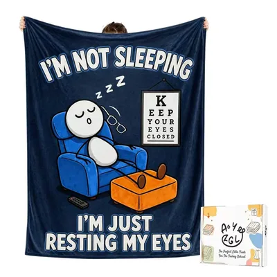 Not Sleeping Resting Blanket: A Funny Take on Napping