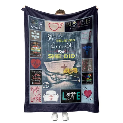 Registered Nurse Blanket: She Believed She Could So She Did