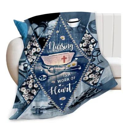 Nurse Daisy Stethoscope Blanket Celebrates Nursing as a Work of Heart