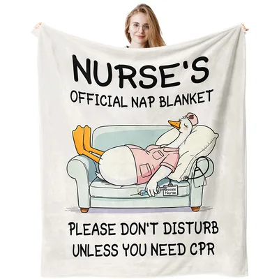 Nurse Nap Humor Blanket: Official Nap Design for Resting Professionals