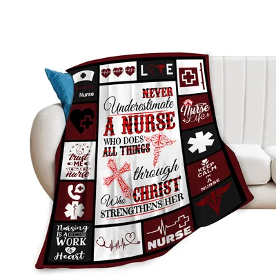 Nurse Christian Faith Blanket