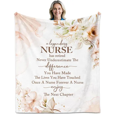 Nurse Retirement Blanket Honoring a Legendary Career