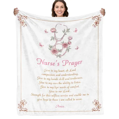Nurse Prayer Stethoscope Blanket: A Spiritual Gift for Caregivers