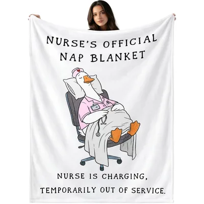 Nurse Nap Funny Goose Blanket: Official Nap Design for Resting