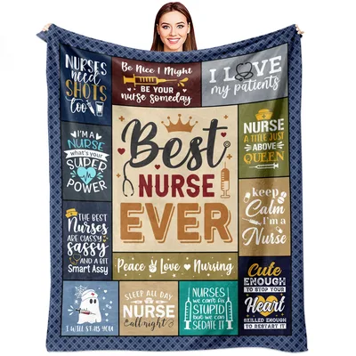 Nurse Quotes Funny Blanket Celebrating the Best Nurse Ever with Humor