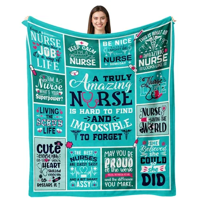 A Truly Amazing Nurse Blanket Celebrating Healthcare Heroes with Humor