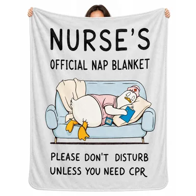 Nurse Nap Blanket: Official Nap Design with Sleeping Duck