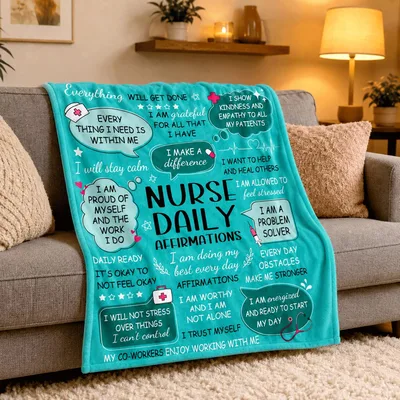 Nurse Affirmations Quotes Blanket