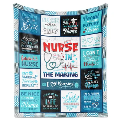 Nurse in the Making Blanket for Future Nursing Students