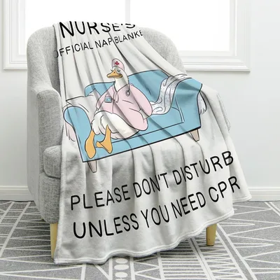 Nurses Official Nap Bank Blanket for Resting Healthcare Workers