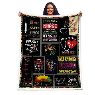 Nurse Quotes and Stethoscope Blanket
