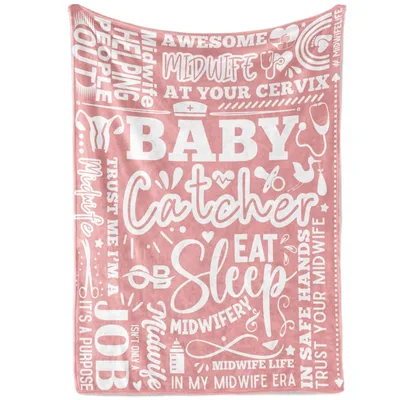 Baby Catcher Midwife Appreciation Blanket for Healthcare Heroes