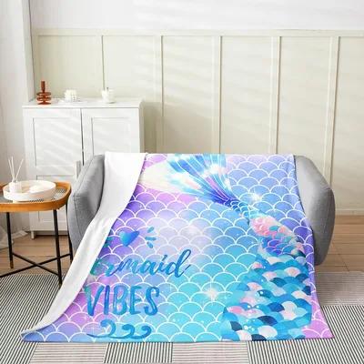 Mermaid Tails Blanket: A Vibrant Ocean Design for Fantasy Lovers