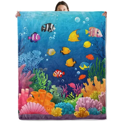 Colorful Tropical Fish Under Blanket