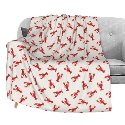 Red Lobsters Pattern Blanket: A Seafood Lover's Cozy Companion