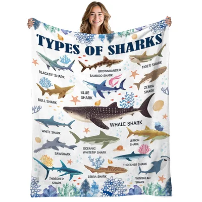 Types of Sharks Chart Blanket No. 2