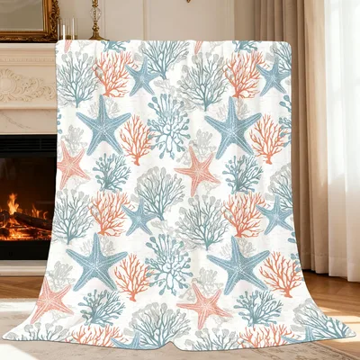 Starfish and Coral Pattern Blanket No. 2