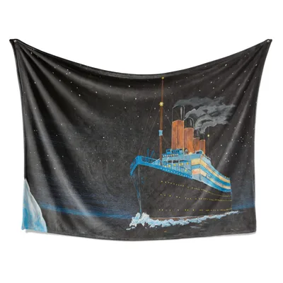 Titanic Ship Under Starry Blanket: Nautical Art for Ocean Lovers
